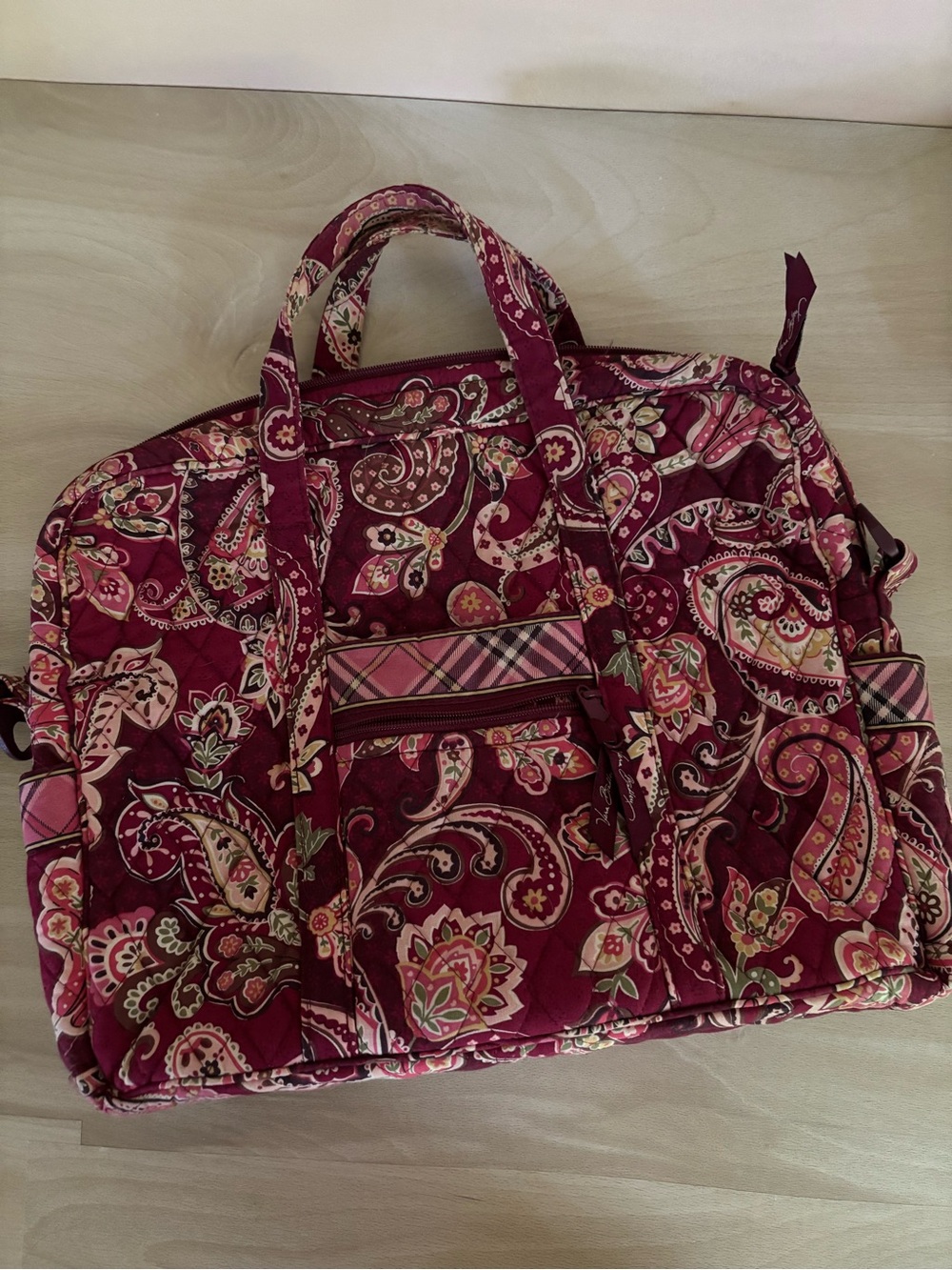 Vera Bradley Metro Laptop Case Bag - Piccadilly Plum